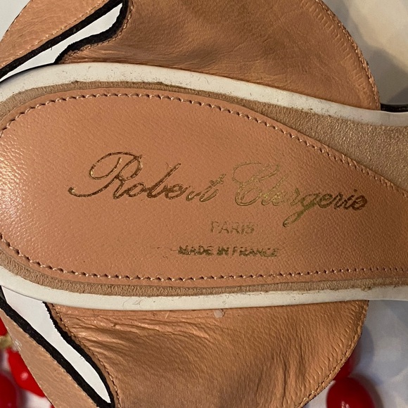 Robert Clergerie France Size 7 wedges with flare - Picture 7 of 7